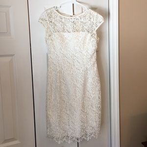 Adrianna Patel White Lace Dress